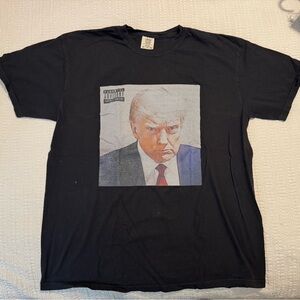 Old Row Black Donald Trump Mugshot Tee Size XL